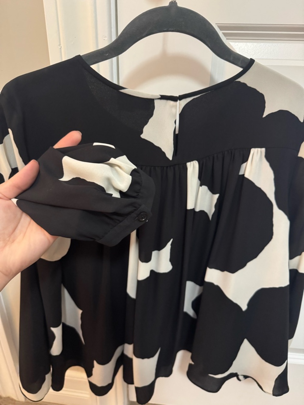 Kate spade Black and Cream Printed Women's Blouse - Picture 5 of 5